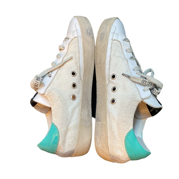 Golden Goose GGDB Canvas & White Superstar Sneakers size 7 - Picture 5 of 9